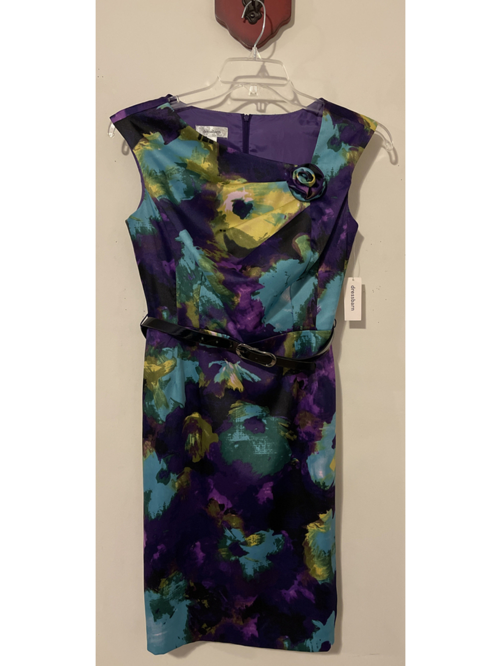 Dressbarn Womens Size 8 Colorful Floral Sleeveless Knee-Length Dress NWT! A5942